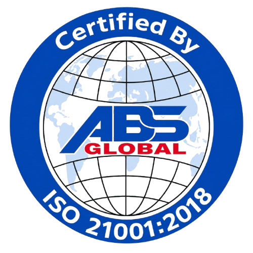 Certified by ABS Global — ISO 21001:2018